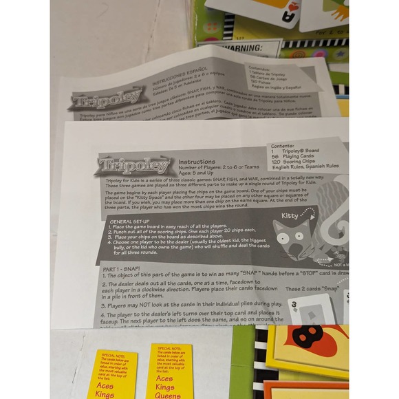 2003 Tripoley for Kids Board Game Cadaco Children's Family Mint Complete - Picture 5 of 10